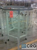 Lot of (10) white/grey-chrome adjustable rounder garment racks