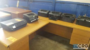 Lot of (6) assorted Hewlett-Packard printers and scanners etc