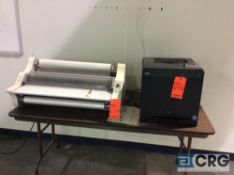 Lot includes one Ibico 2700 laminator, 30" capacity, and one Dell 2130cn printer.