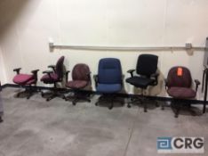 Lot of assorted office Furnishings including partitioned cubicles with three assorted workstations
