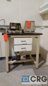 March Plasmod gas analyzer, serial number 1796, with March GCM-200 vacuum gauge, vacuum pump, and