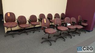 Lot of 15 matching executive office chairs