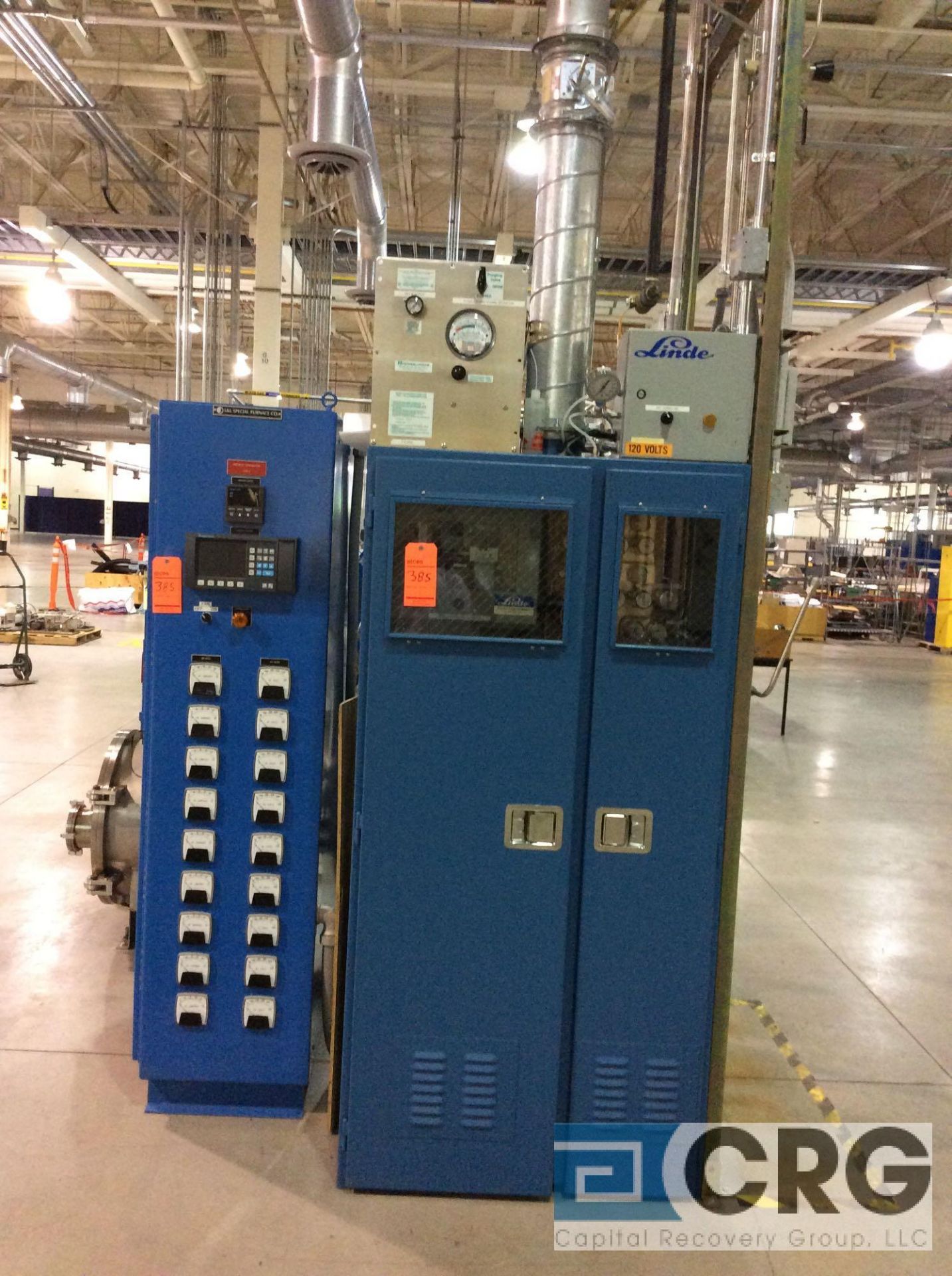 (2) L & L Special Furnace Co TBU 848 tube furnaces, 8 zone each , with PLC controls, (1) Linde multi - Image 2 of 17