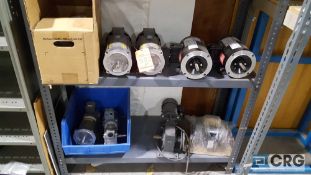 Lot of nine assorted electric motors, and one small vacuum pump.