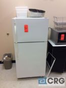 Lot of assorted kitchen accessories including one Kenmore upright refrigerator freezer with ice