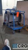HEVI-DUTY transformer with switch box and power cord, cart mounted, with cart.