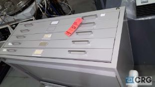 (1) 5 drawer blueprint file cabinet