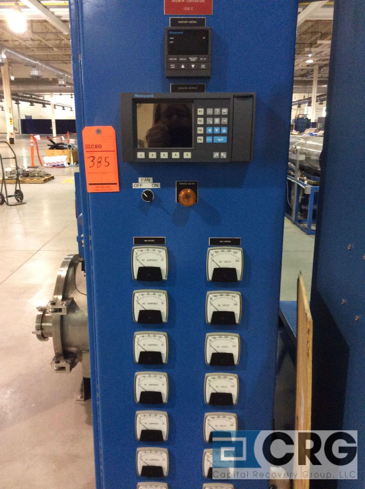 (2) L & L Special Furnace Co TBU 848 tube furnaces, 8 zone each , with PLC controls, (1) Linde multi - Image 4 of 17