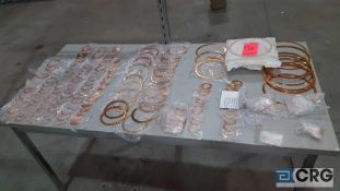 Lot of assorted copper rings