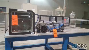Lot of three assorted devices, including one Labconco drying chamber, and two assorted vacuum pumps