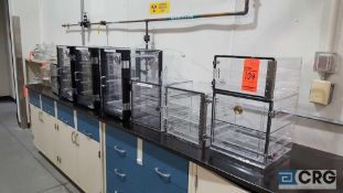 Lot of assorted plexiglass dry chambers, etc.