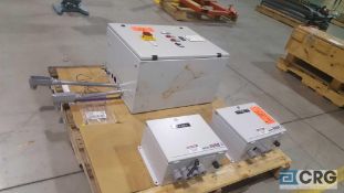Lot of four assorted control boxes, etc., including (3) Micro 4000, and 1) generic.