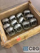 Lot of 12 heavy duty machine casters.