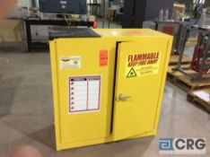 Lot contains one Eagle model 1932 flammable storage cabinet, 30 gallon capacity, and one 6', butcher