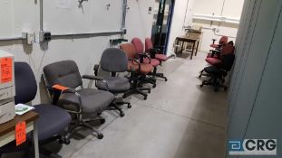 Lot of (12) assorted chairs