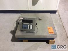 GSE 550 digital platform scale, with 2 foot by 2 foot stainless steel platform