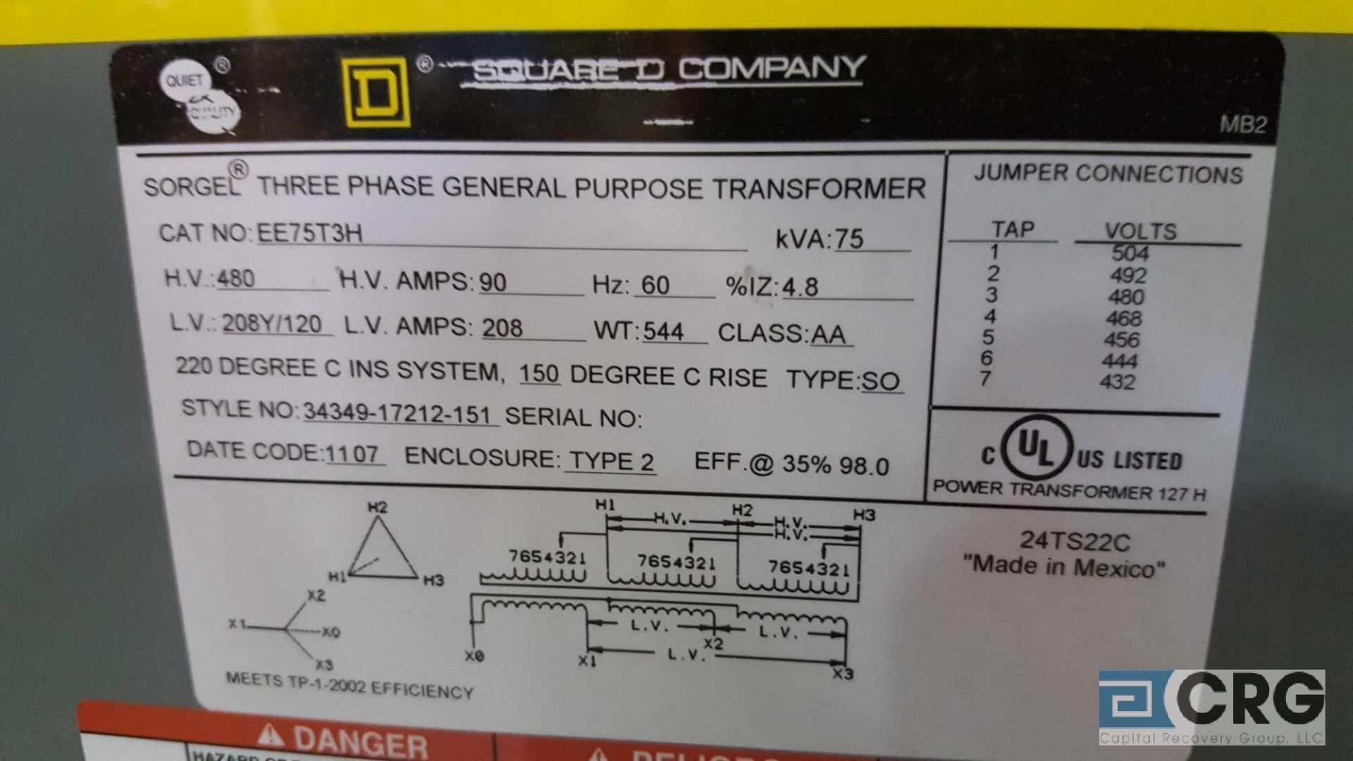 Square D transformer, assorted controls, etc., Hevi-Dity transformer, One control panel, RKI - Image 2 of 14