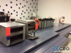 Lot of assorted food prep devices, including 2 assorted conveyor type toasters,8 assorted pressure