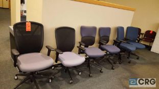 6 assorted high back executive office chairs