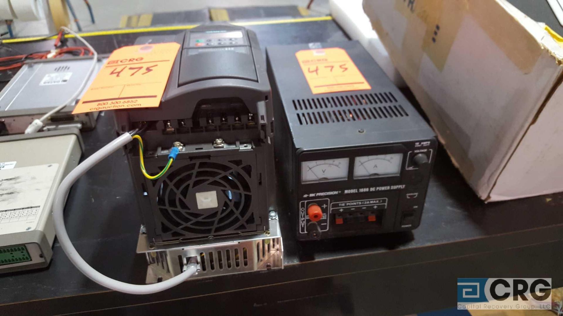 Lot of two assorted devices, including one BK Precision model 1686 Power Supply, and one Siemens