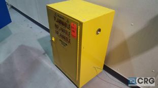 Justrite flammable storage cabinet, model 25710, capacity 12 gallons