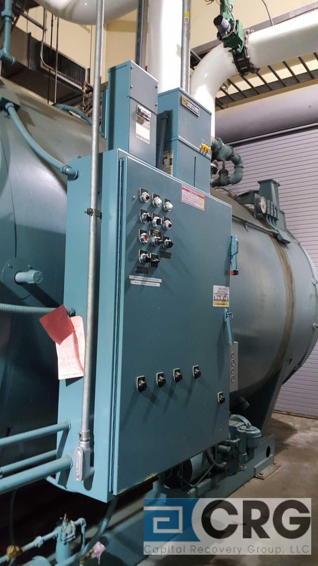 2001 Cleaver-Brooks CB 200/600-125 CLE 600 HP packaged dual fuel hot water boiler, Low Nox burners - Image 3 of 10