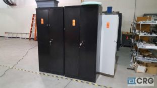Lot of 9 assorted metal cabinets no contents