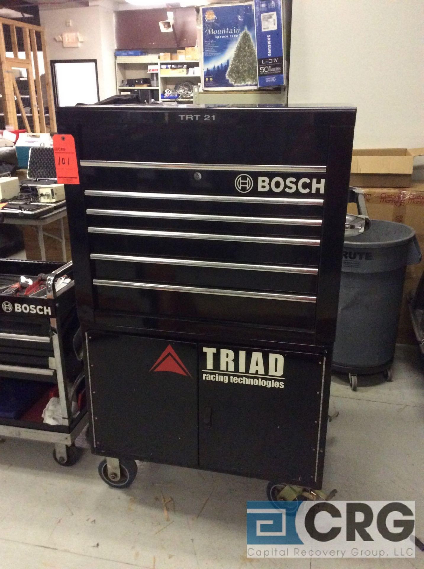 Bosch portable 7 compartment tool chest (LOTS 101-115 LOCATED UPSTAIRS MAIN BLDG)