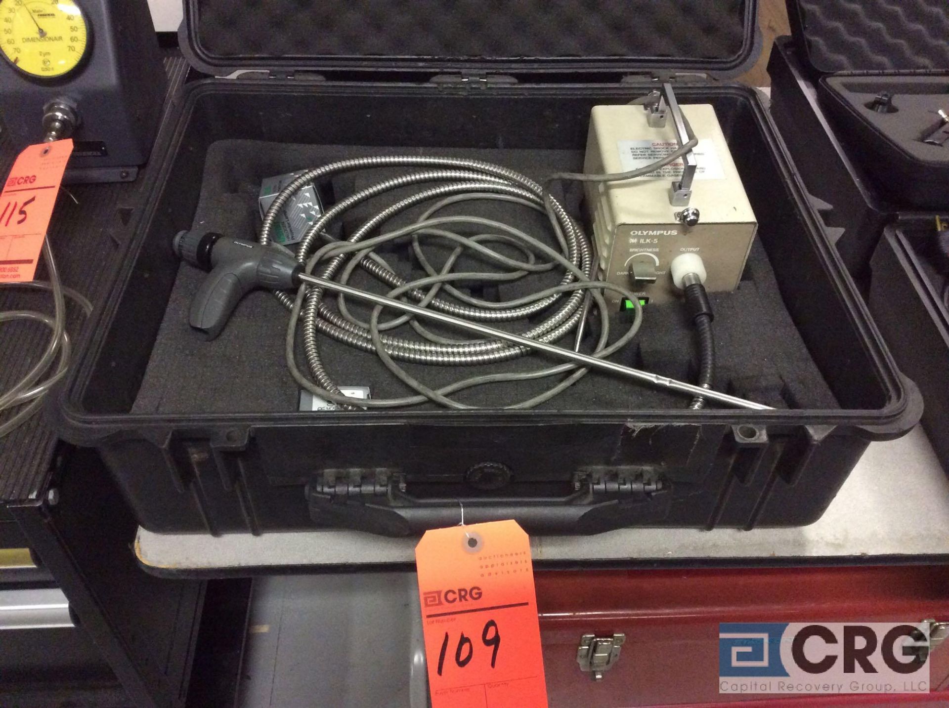 Olympus bore scope with Olympus ILK-5 light source and case