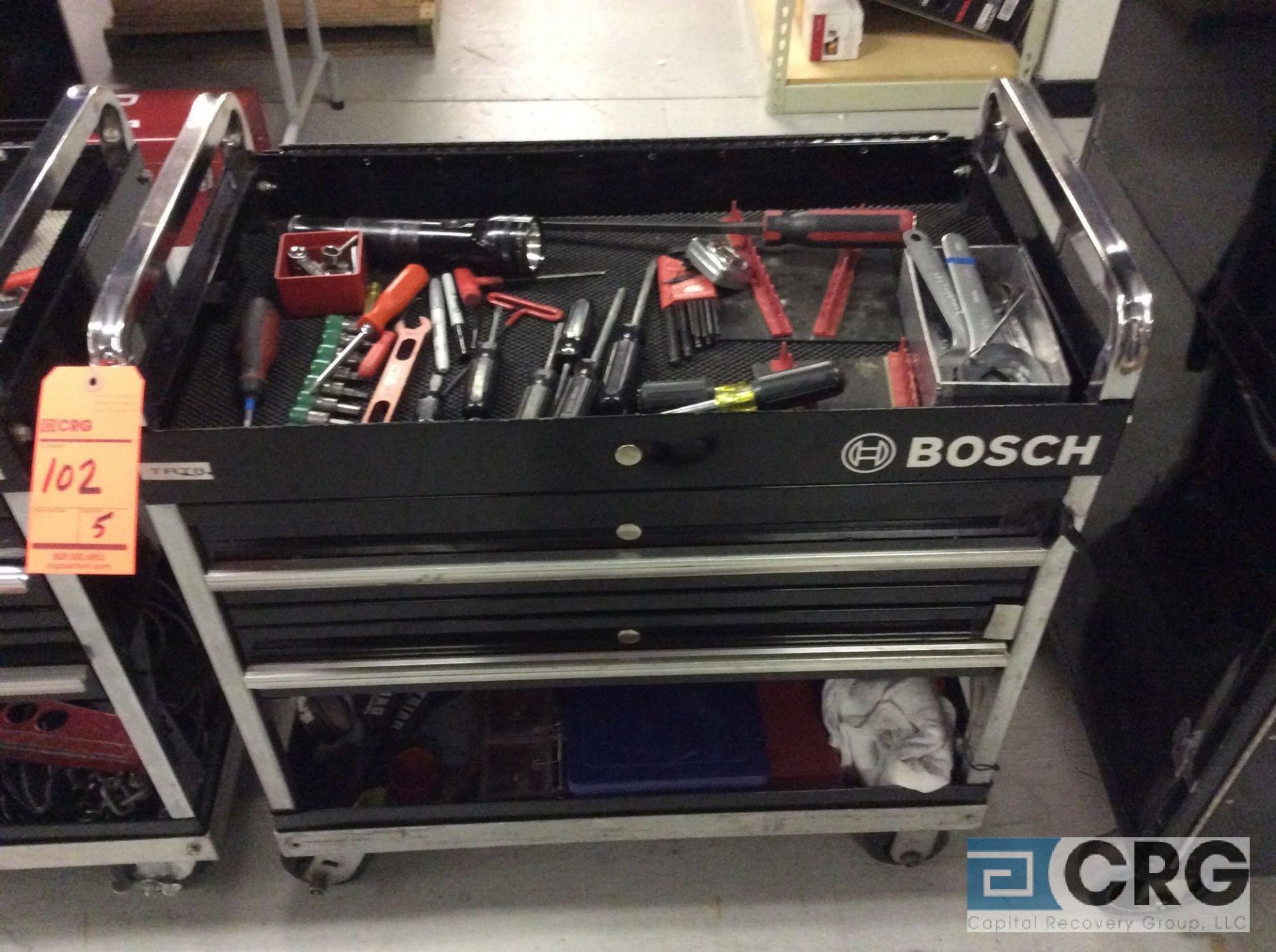 Lot of (5) portable tool carts with asst hand tools - Image 2 of 6