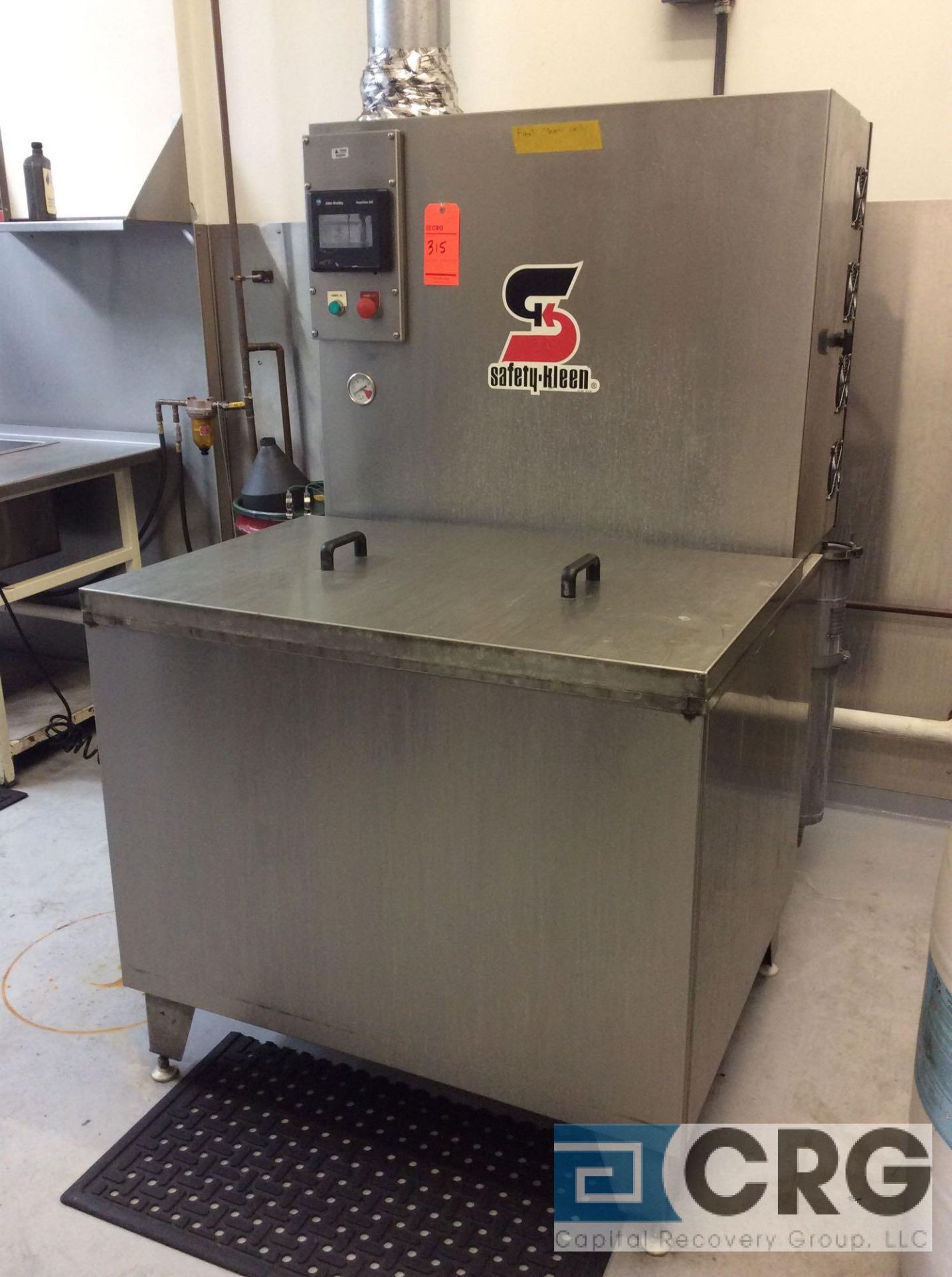 Safety Kleen stainless steel 26" x 42" ultrasonic parts washer with Allen Bradley panel view 550