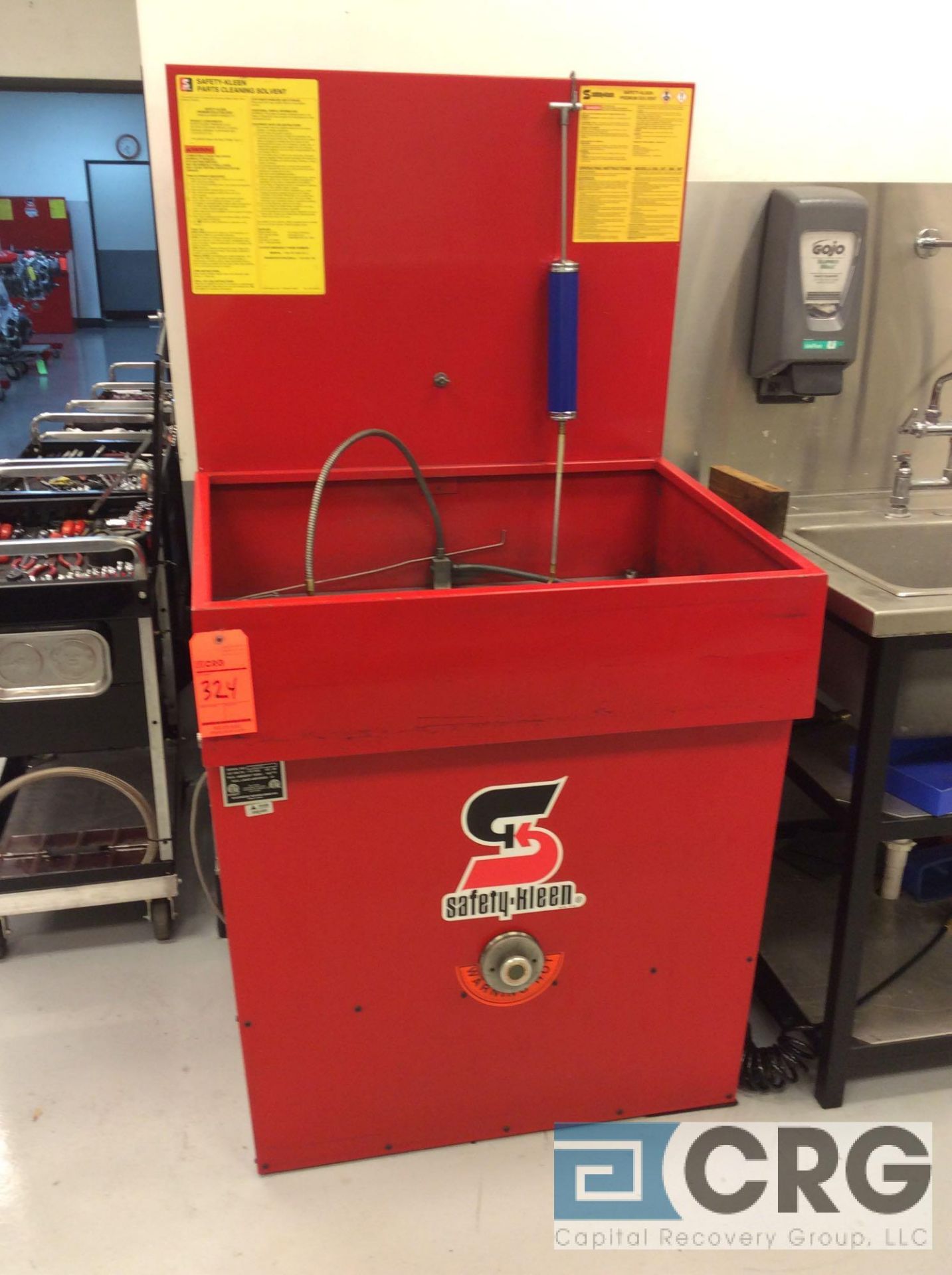 Safety Kleen System One parts washer, 34" x 25" compartment (LOCATED BLDG 1 DISASSEMBLY DEPT)