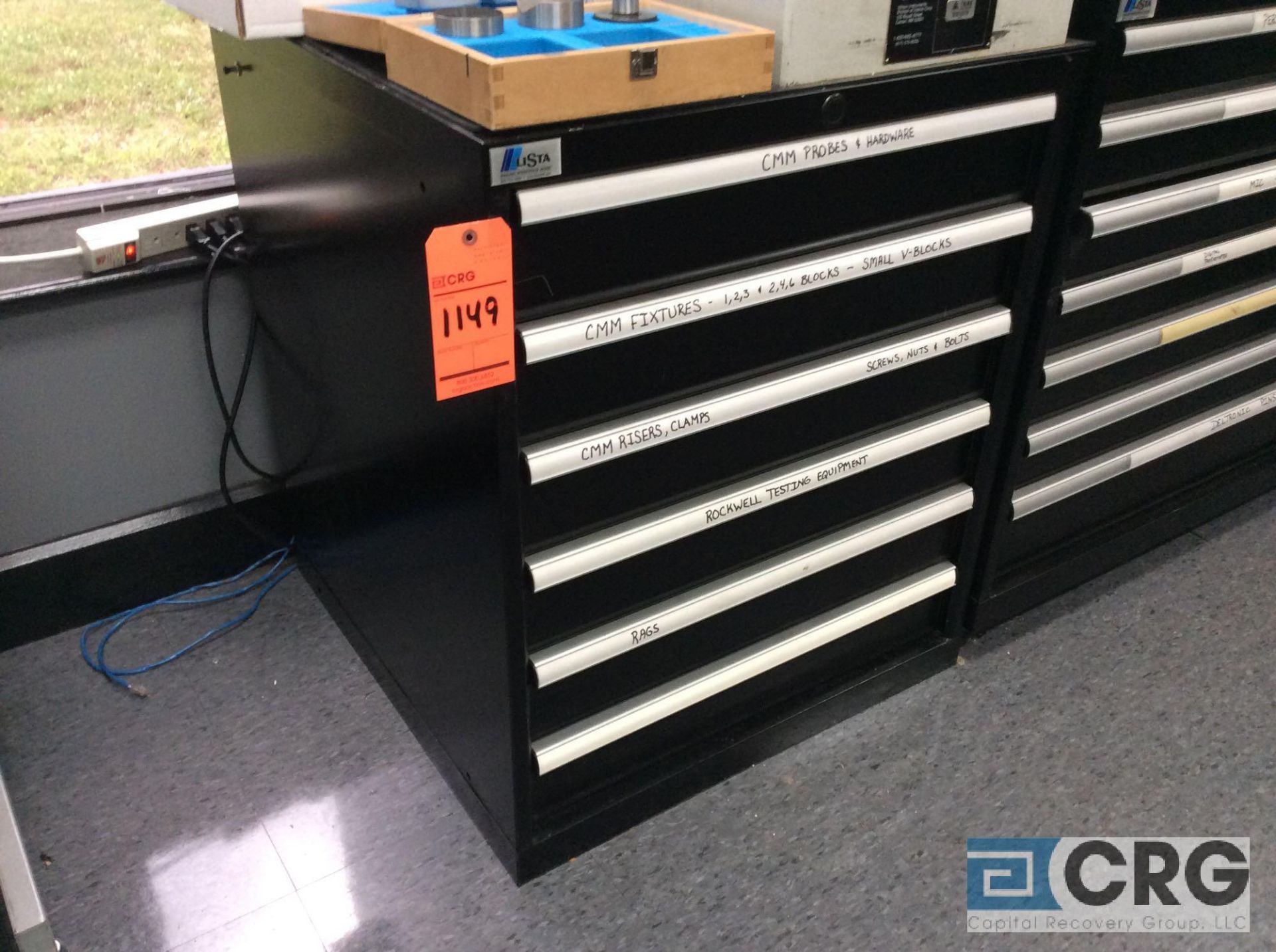 Lista 6- drawer parts storage cabinet ( LOCATED IN QUALITY INSPECTION DEPT)