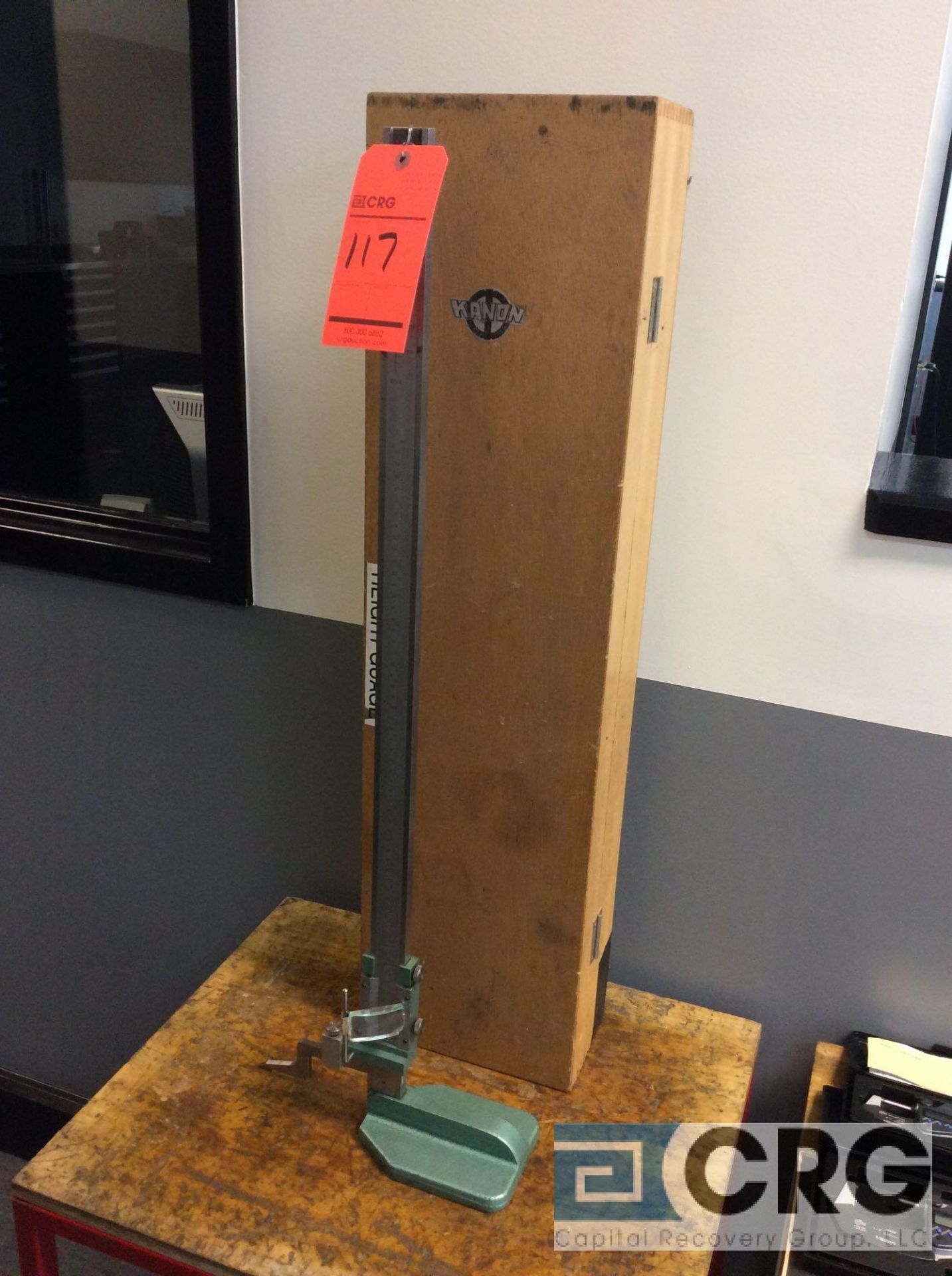 24" height gage with storage case