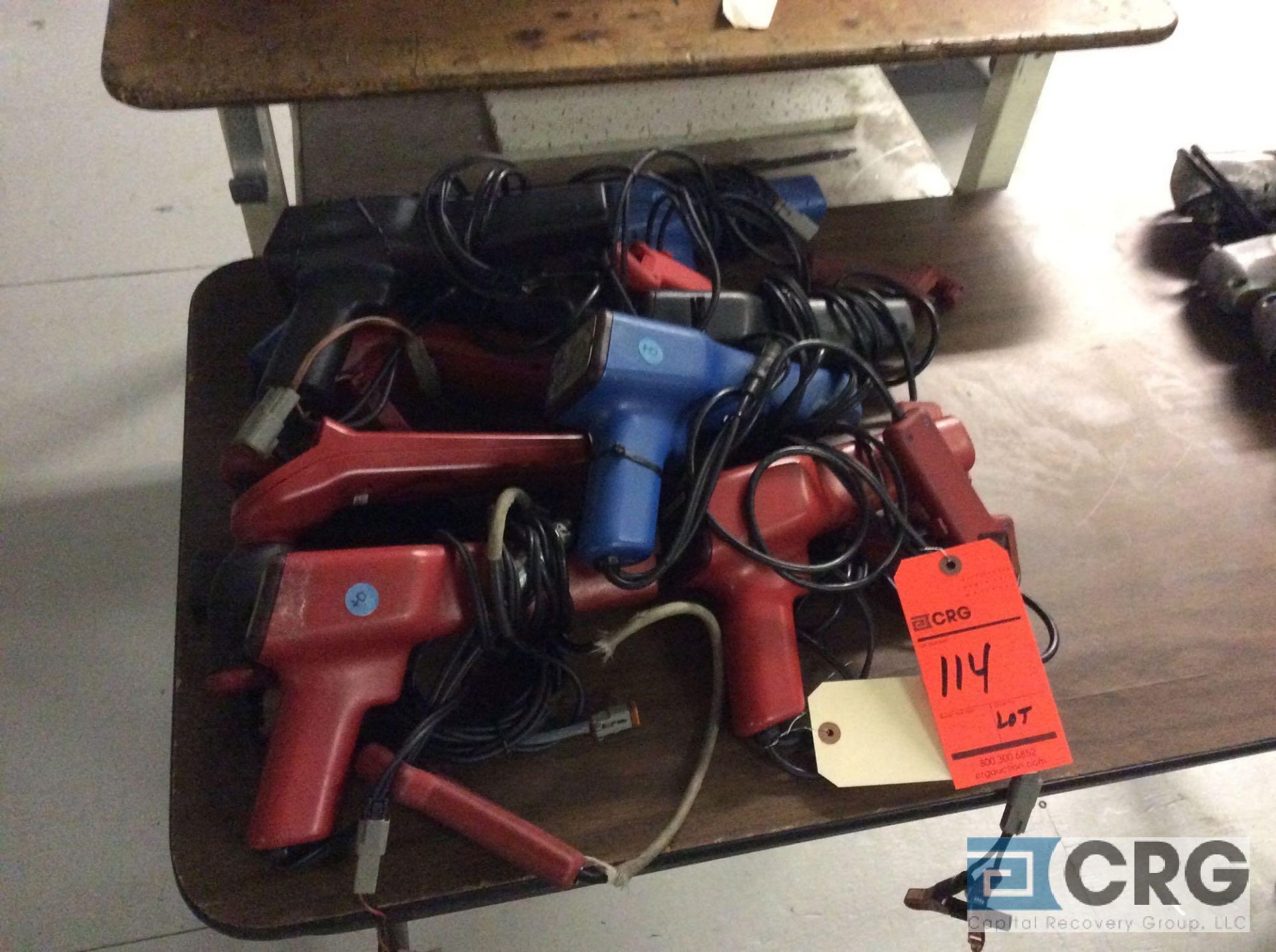 Lot of asst timing lights and right angle drill/grinders