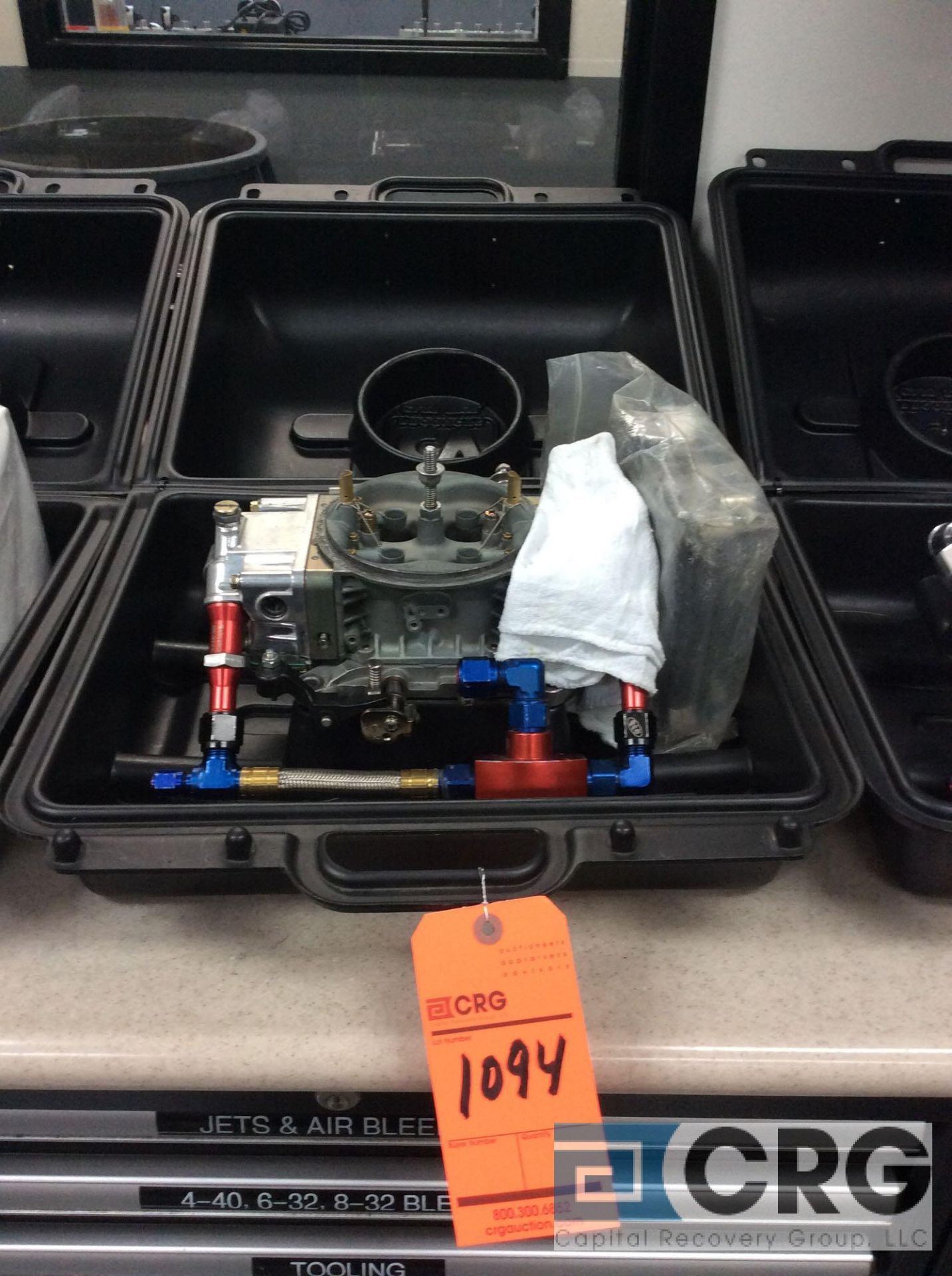 Holley racing carburetor with case