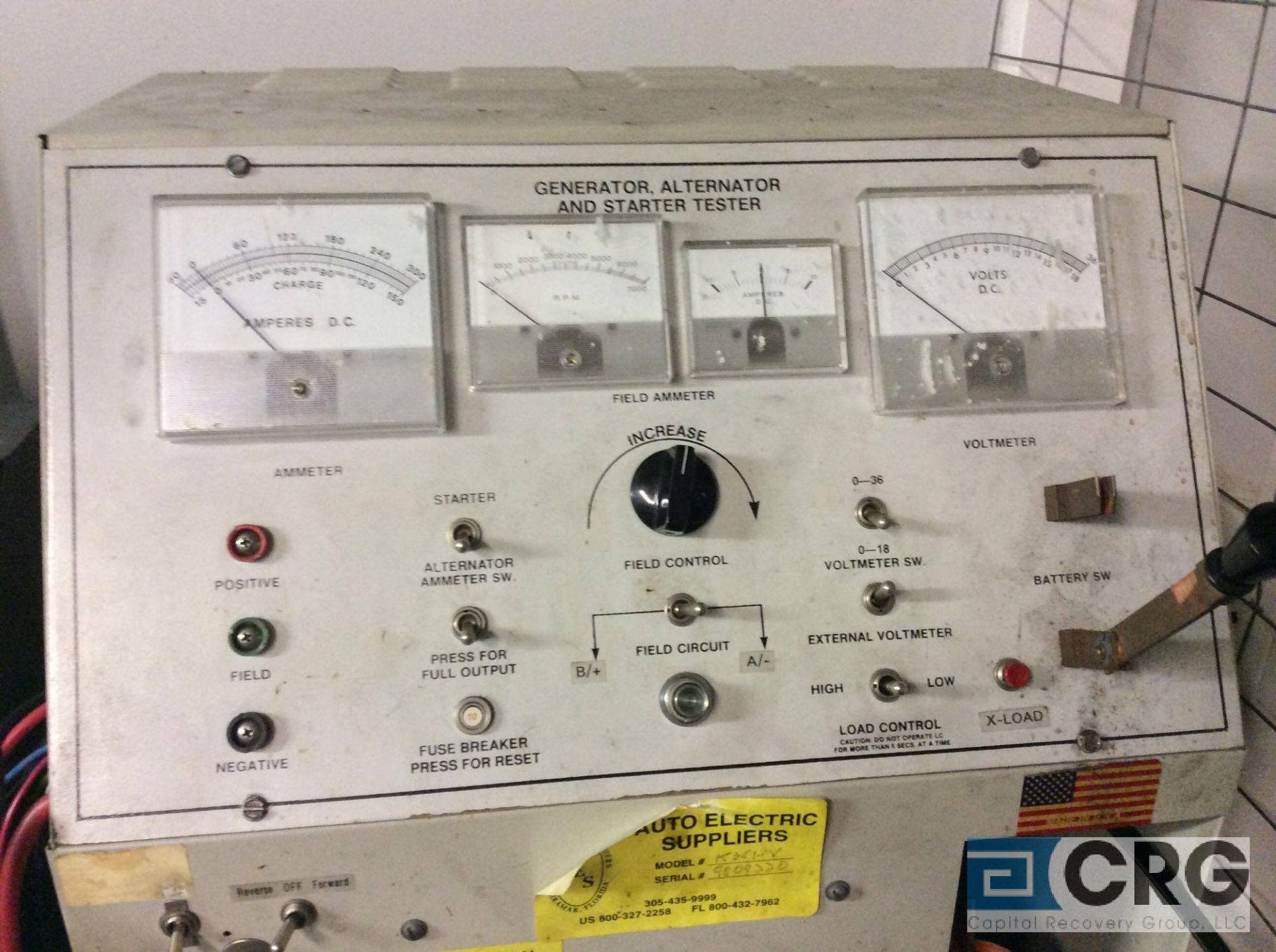 Auto Electrical Suppliers generator/starter/alternator testing station mn KDJ1-4 - Image 3 of 3