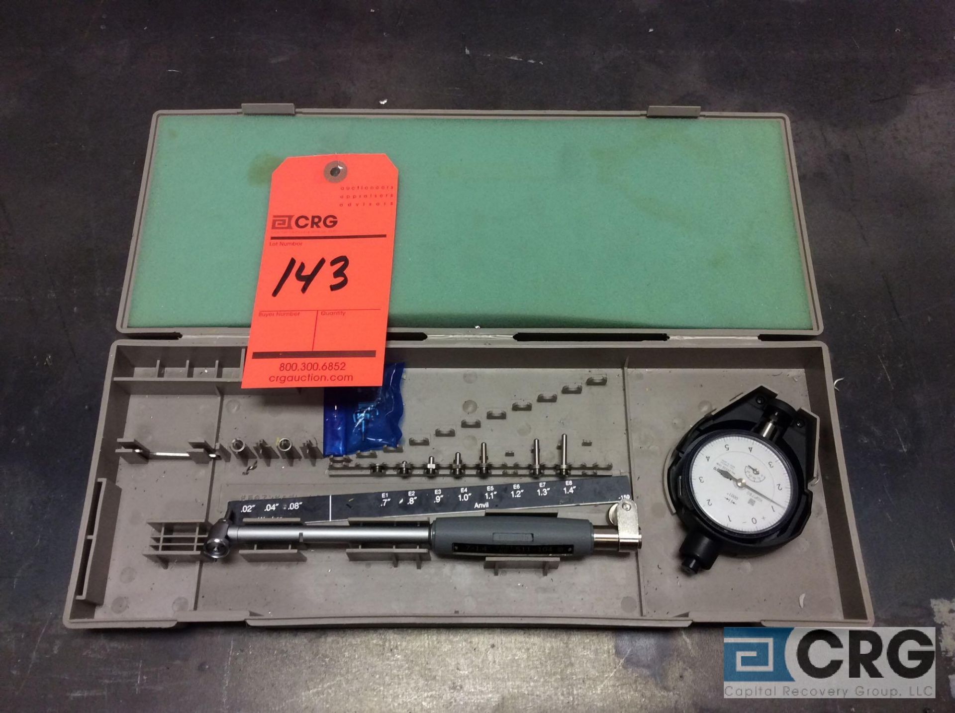 Mitutoyo dial bore gage mn 511-163 with case