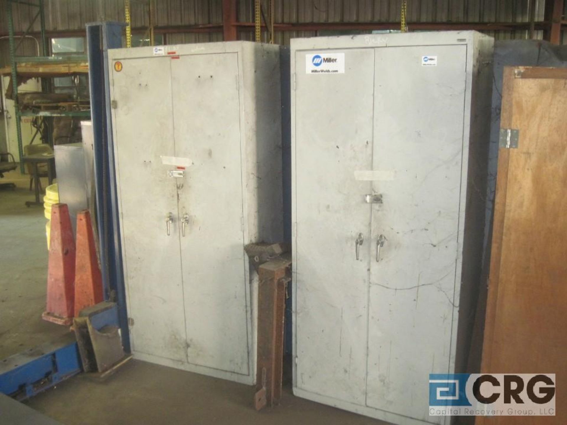 Lot of (6) asst 2-door metal storage cabinets - Image 2 of 2