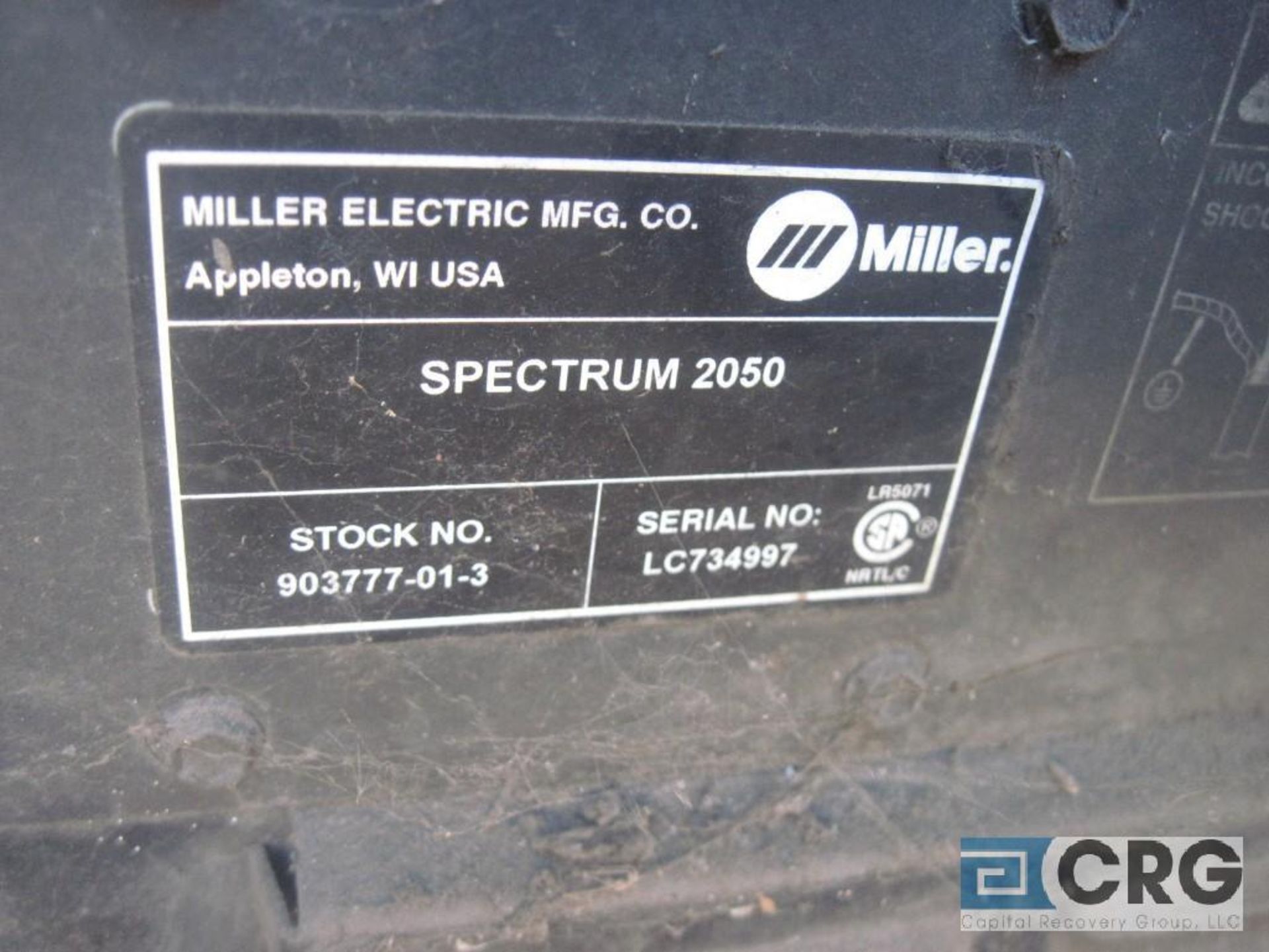 Miller Spectrum 2050 Plasma cutter, s/n LC734997, DC cutting system with AUTO LINE - Image 3 of 3