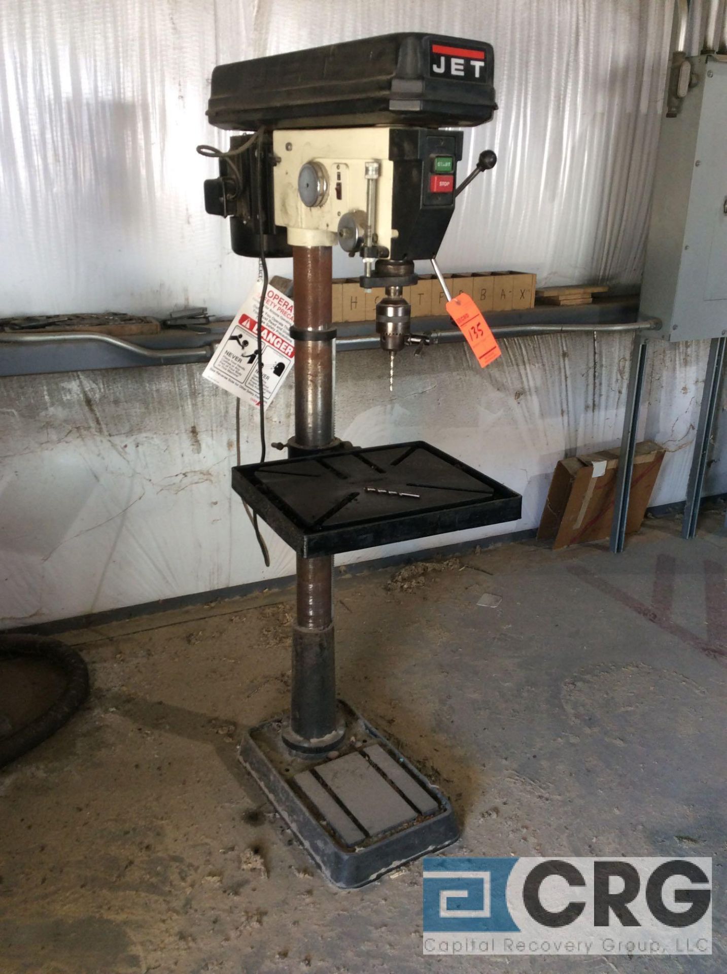 JET 20" floor type step pulley drill press, m/n JDP-20MF, 1 1/2 hp, 1 phase