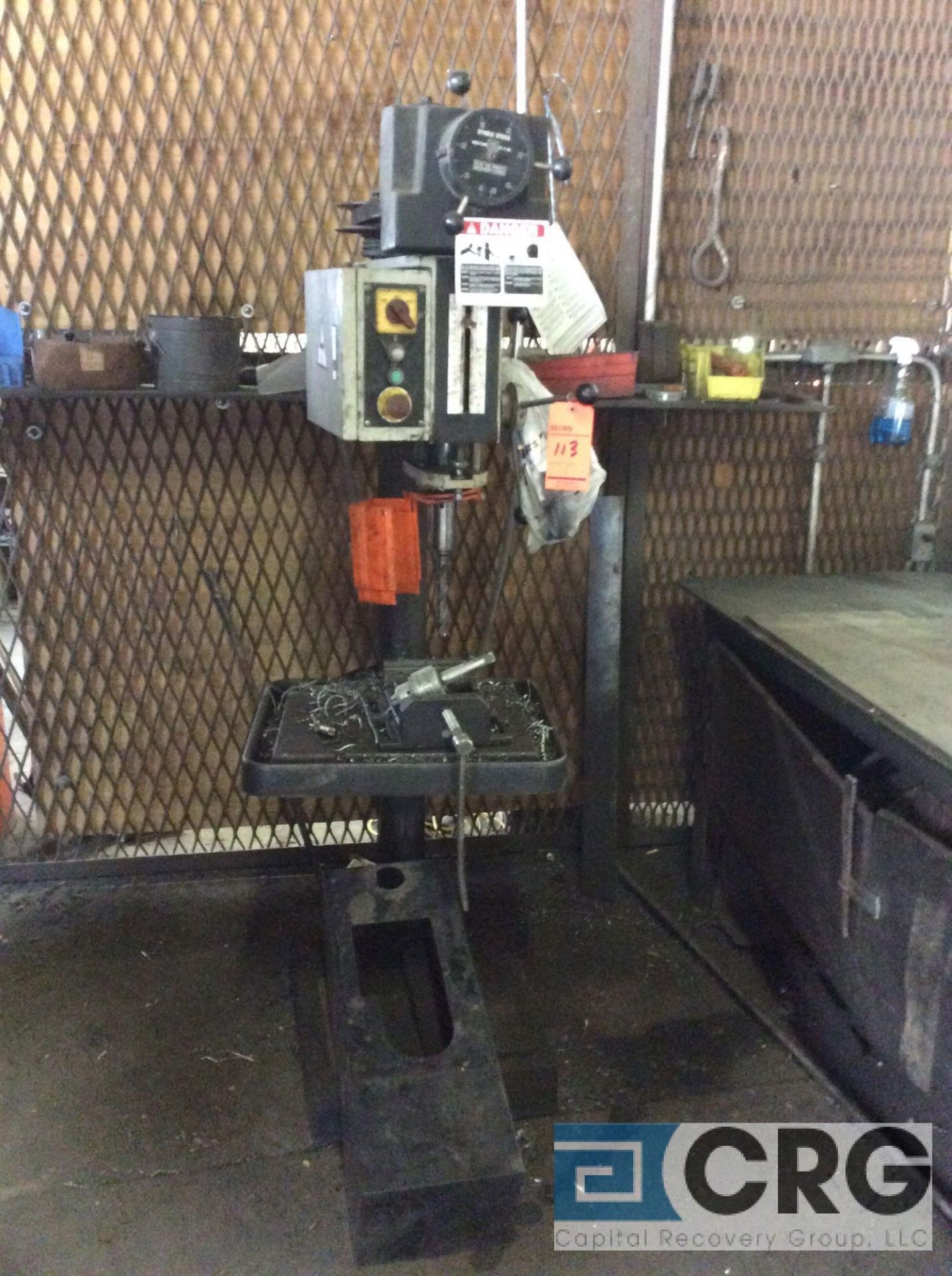 Willis 18" floor type drill press, m/n 202914, 440 volt 3 phase, 2000 rpm