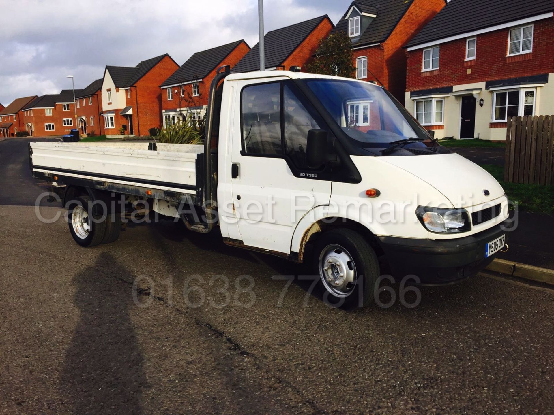 FORD TRANSIT 90 T350 'LWB - DROPSIDE' (2005 - 05 REG) '2.4 TDCI - 5 SPEED' (NO VAT - SAVE 20%) - Image 8 of 14