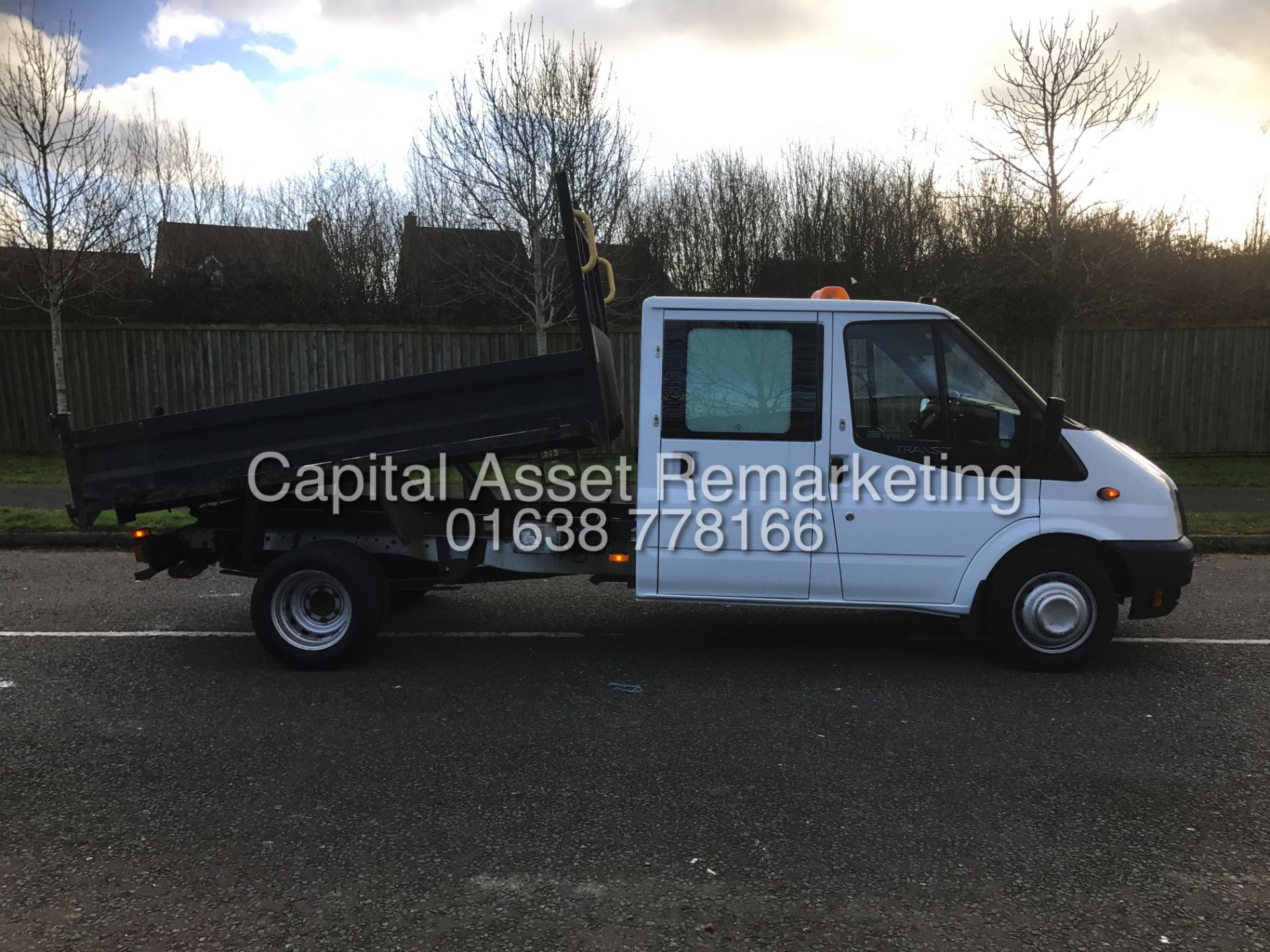 FORD TRANSIT 2.2TDCI T350 LWB DOUBLE CAB "TWIN WHEEL TIPPER" 13 REG - 1 OWNER - 6 SPEED - Image 9 of 19