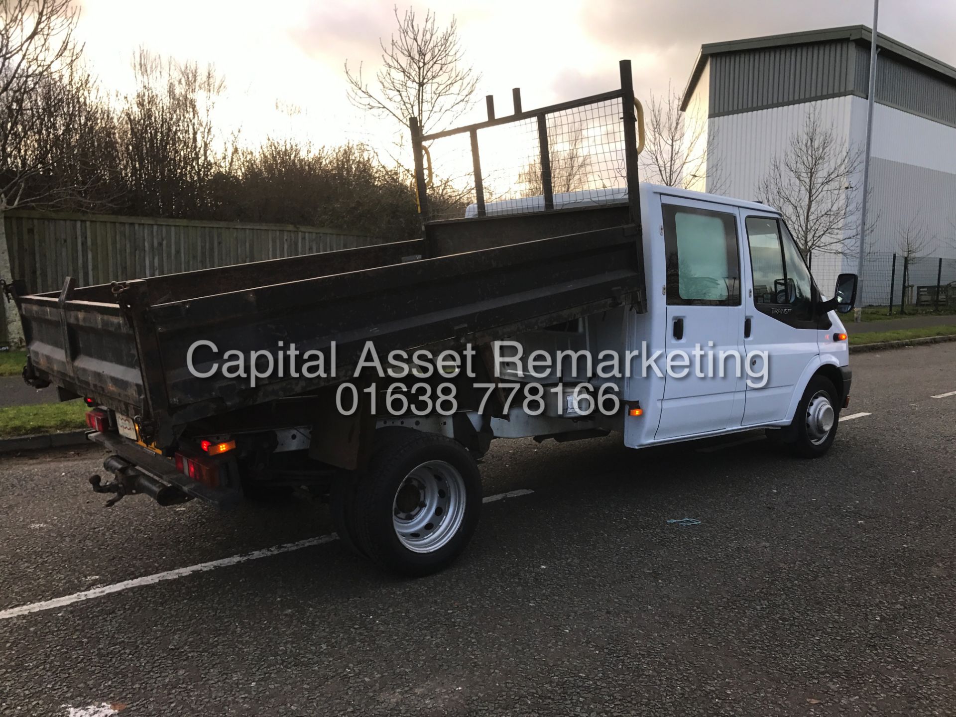 FORD TRANSIT 2.2TDCI T350 LWB TWIN REAR WHEEL "TIPPER" DOUBLE CAB (13 REG) 1 OWNER- LONDON COMPLIANT - Image 8 of 19