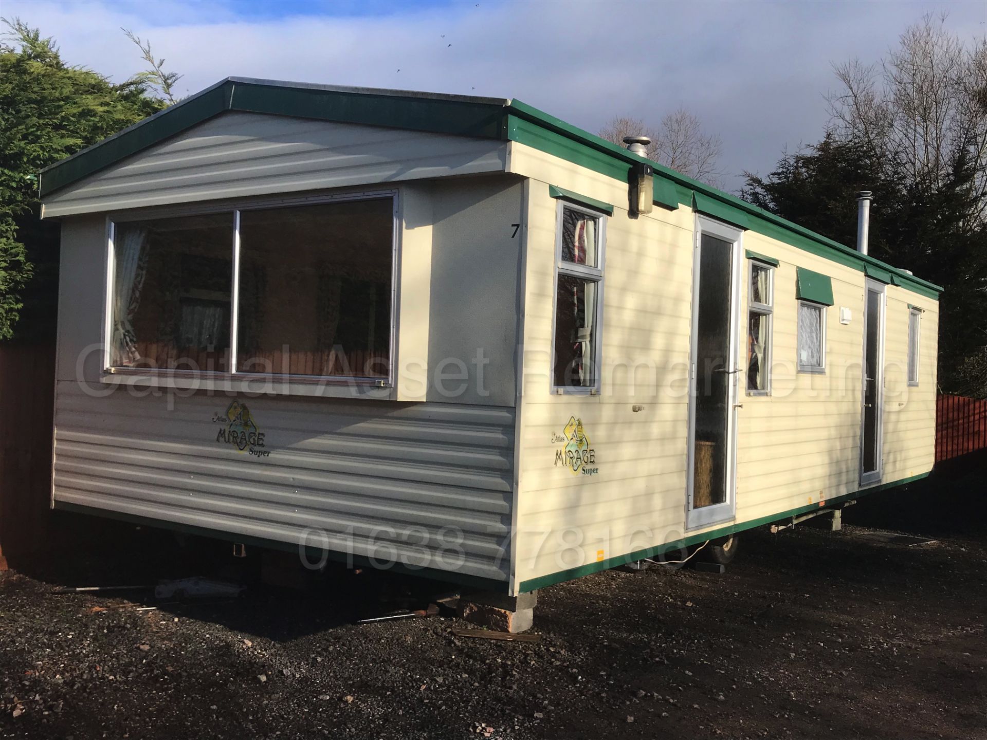 ATLAS MIRAGE 28X12 STATIC MOBILE HOME - 2 BEDROOM - GREAT SPEC - PITCHED ROOF - NO VAT TO PAY!!!