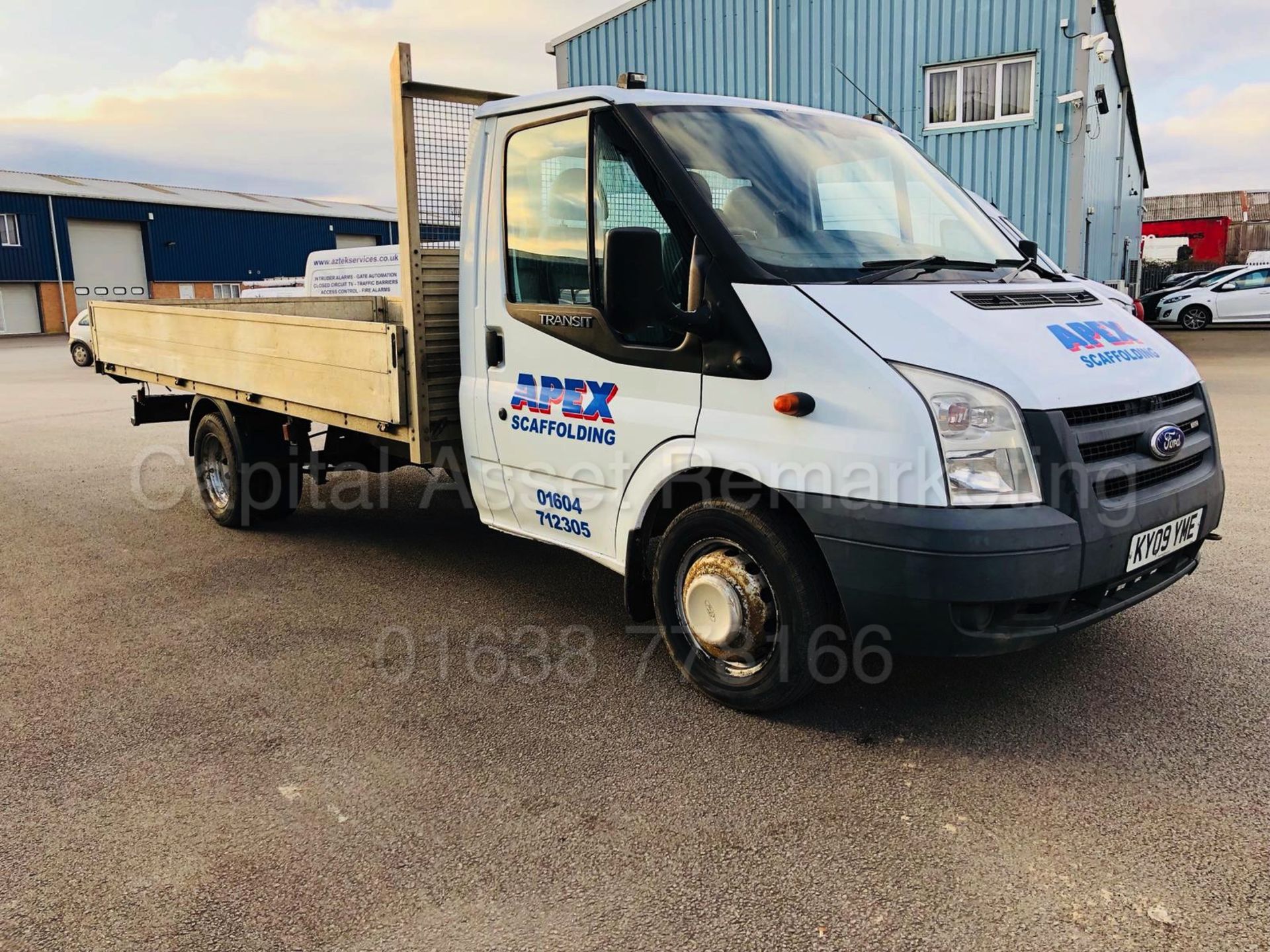 FORD TRANSIT 115 T350L 'LWB - DROPSIDE TRUCK' (2009 - 09 REG) '2.4 TDCI - 115 BHP -6 SPEED' (NO VAT)