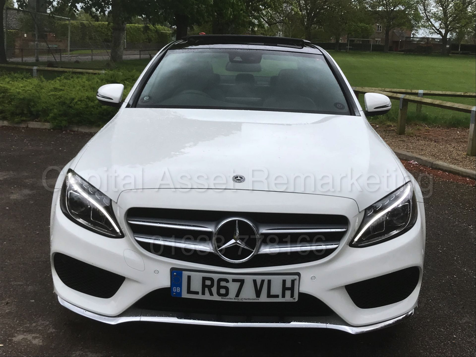 MERCEDES-BENZ C220d 'AMG LINE - PREMIUM PLUS' (2017- 67 REG) '9-G TRONIC AUTO - SAT NAV - PAN ROOF' - Image 3 of 67