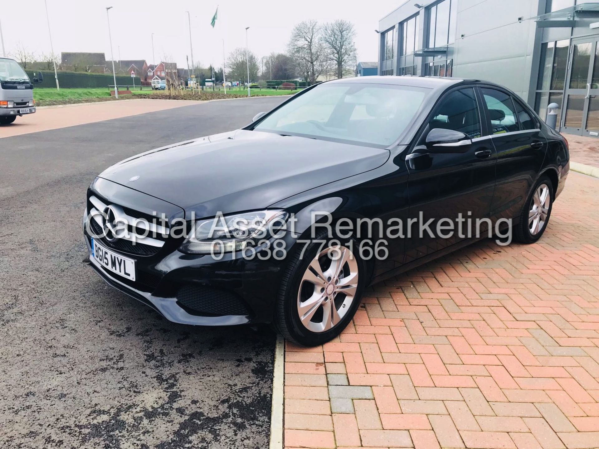 ON SALE MERCEDES C220d "SE EXECUTIVE" AUTO - 15 REG - BLACK - 1 OWNER - LEATHER - SAT NAV - WOW!!!!