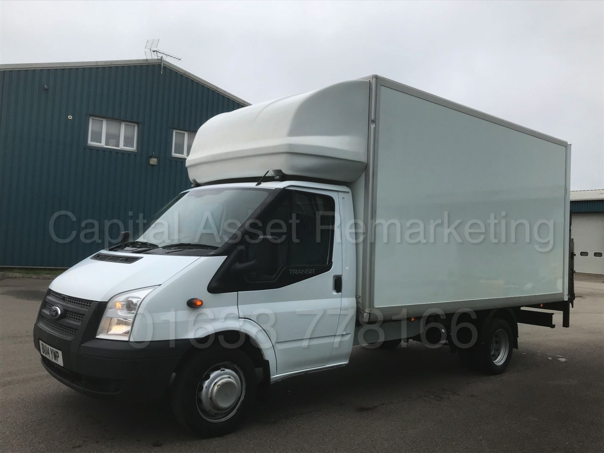 FORD TRANSIT 125 T350 'LWB - LUTON / BOX VAN' (2014) '2.2 TDCI - 125 BHP - 6 SPEED' **TAIL-LIFT** - Image 5 of 33